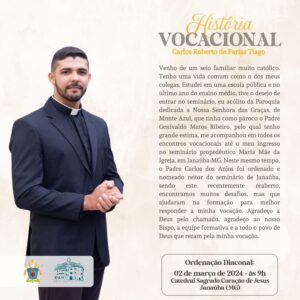 Diácono: Carlos Roberto de Farias Tiago